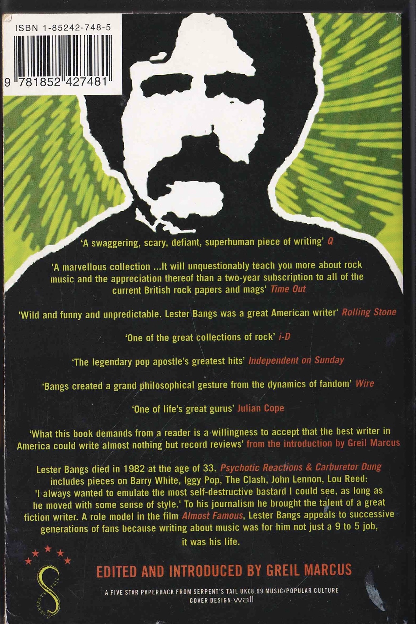 Lester Bangs Psychotic Reactions and Carburetor… Warszawa Kup
