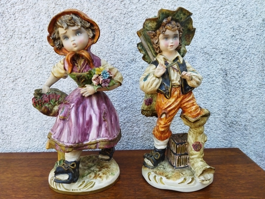 Figurki Capodimonte 35cm porcelanowa para 728230 Kożuchów