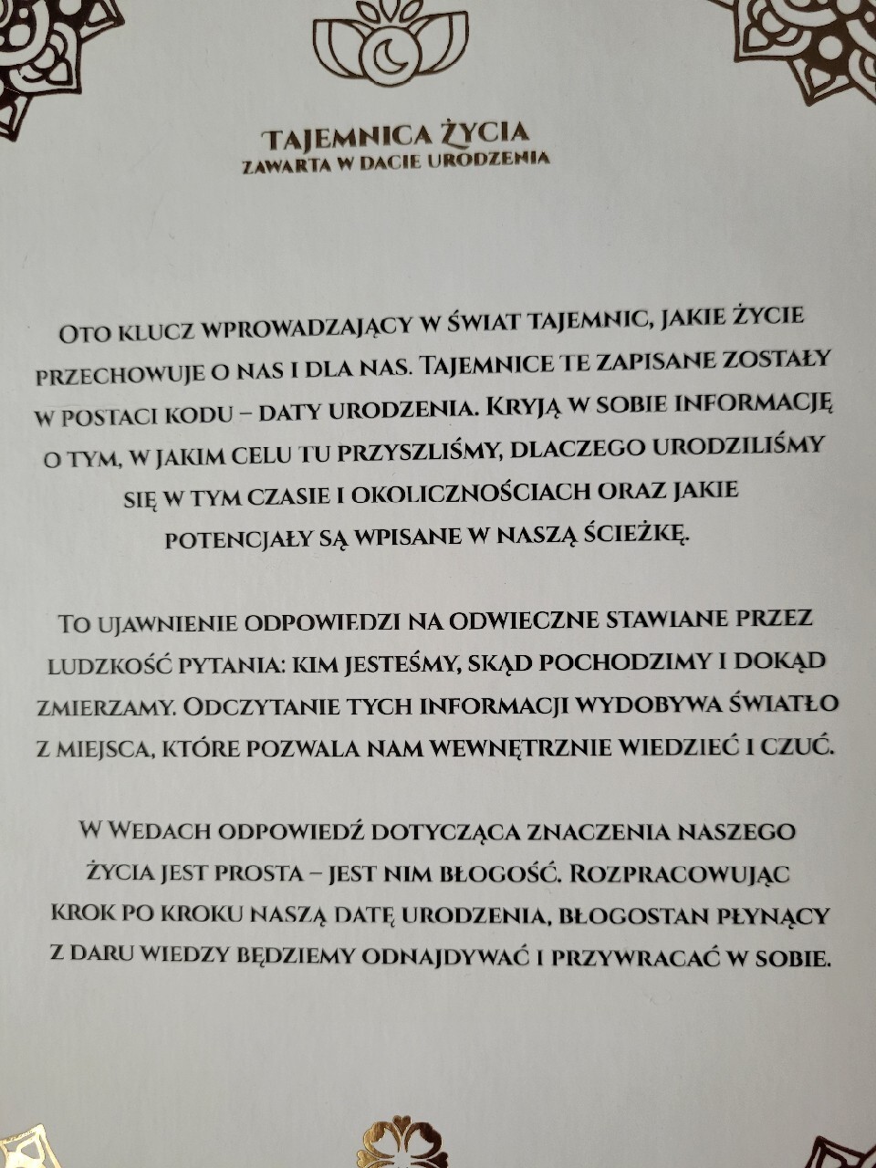 Tajemnica życia Zawarta W Dacie Urodzenia
