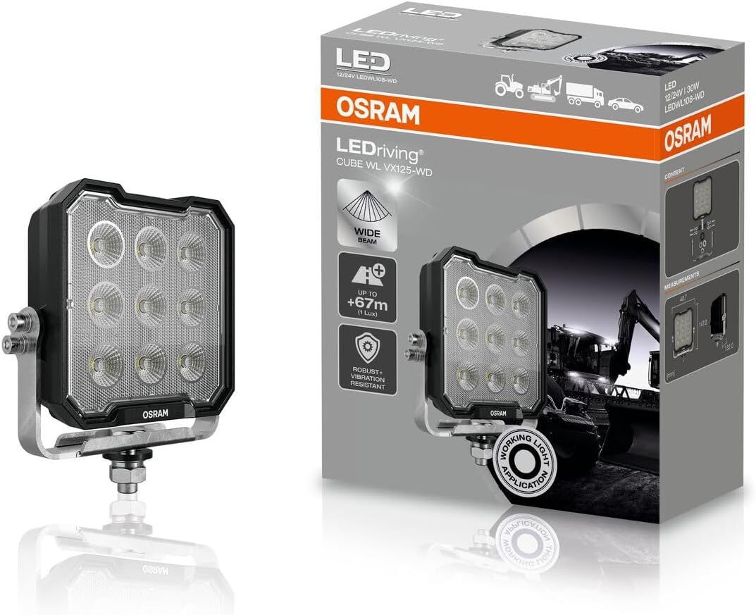 OSRAM LEDriving Cube WL VX125-WD, LEDWL108-WD VX125 3000 lumenów 12V/24V