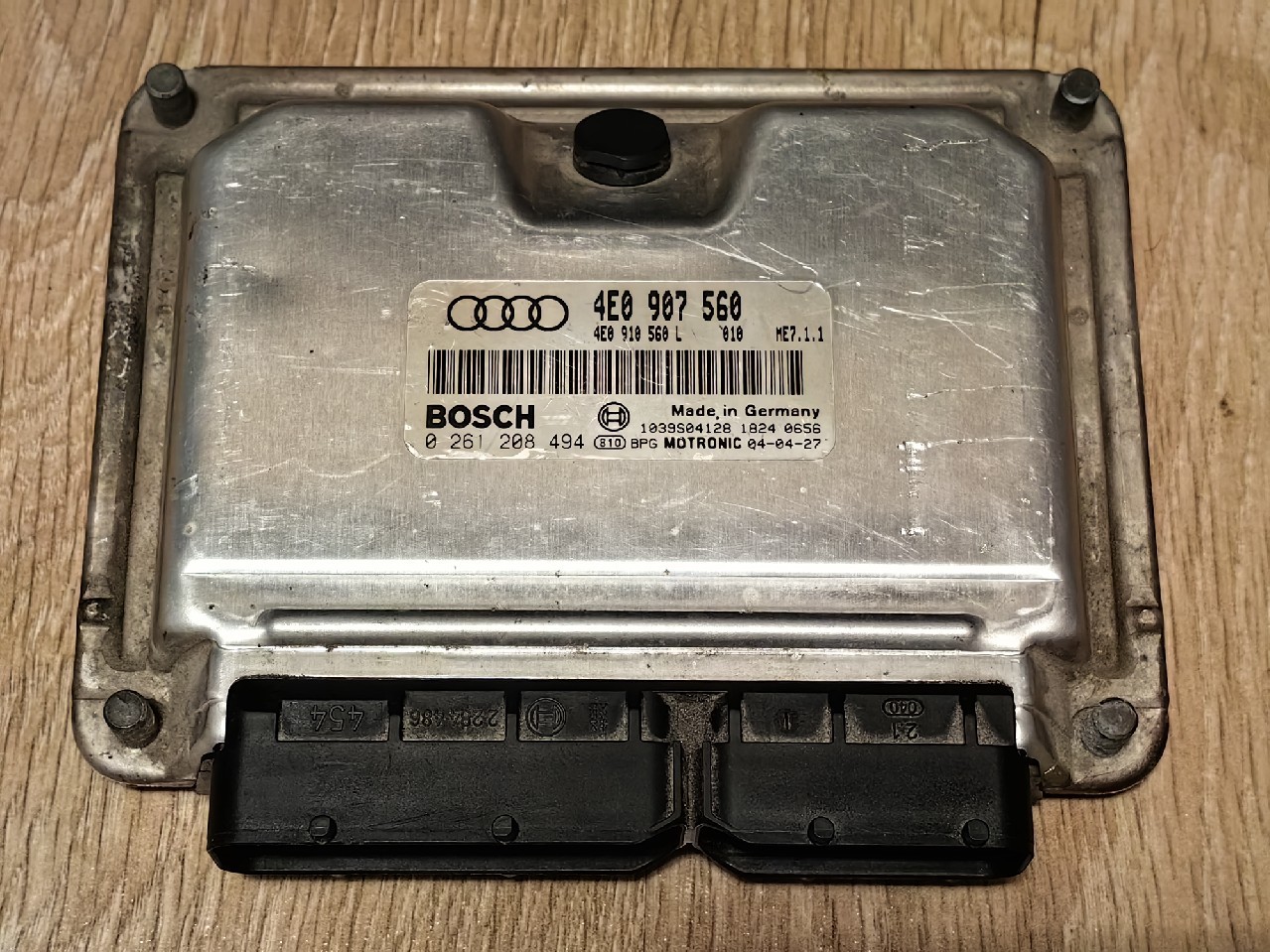 БЛОК КЕРУВАННЯ ДВИГУНА A8 D3 3.7 V8 4E0907560 4E0910560L IMMO ВИКЛЮЧЕНИЙ 
