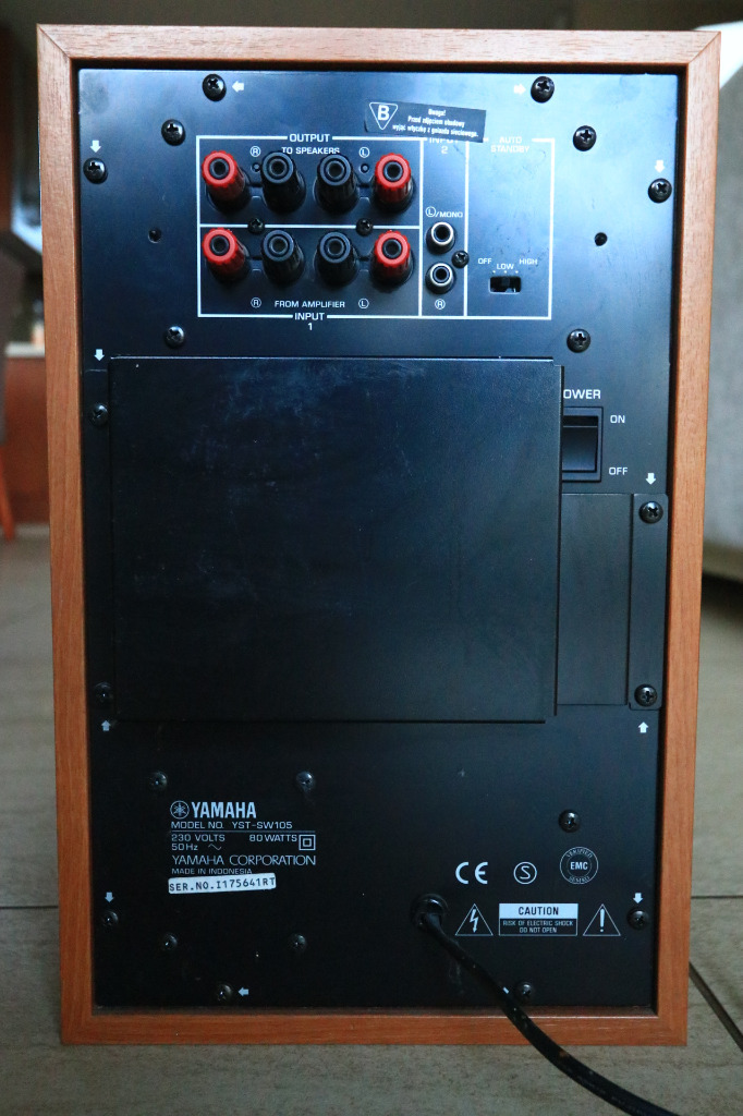 Subwoofer Yamaha YSTSW105 100W orzech, stan bdb Pabianice Kup