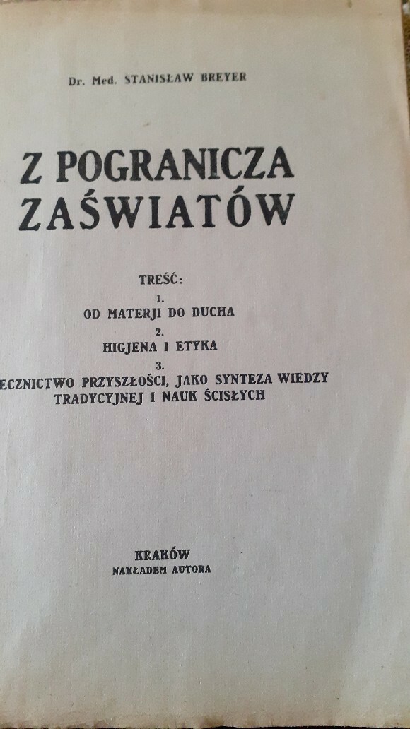 Dr.Med.S.BreyerZpogranicza zaświatów ezoteryka Ustroń Kup teraz na