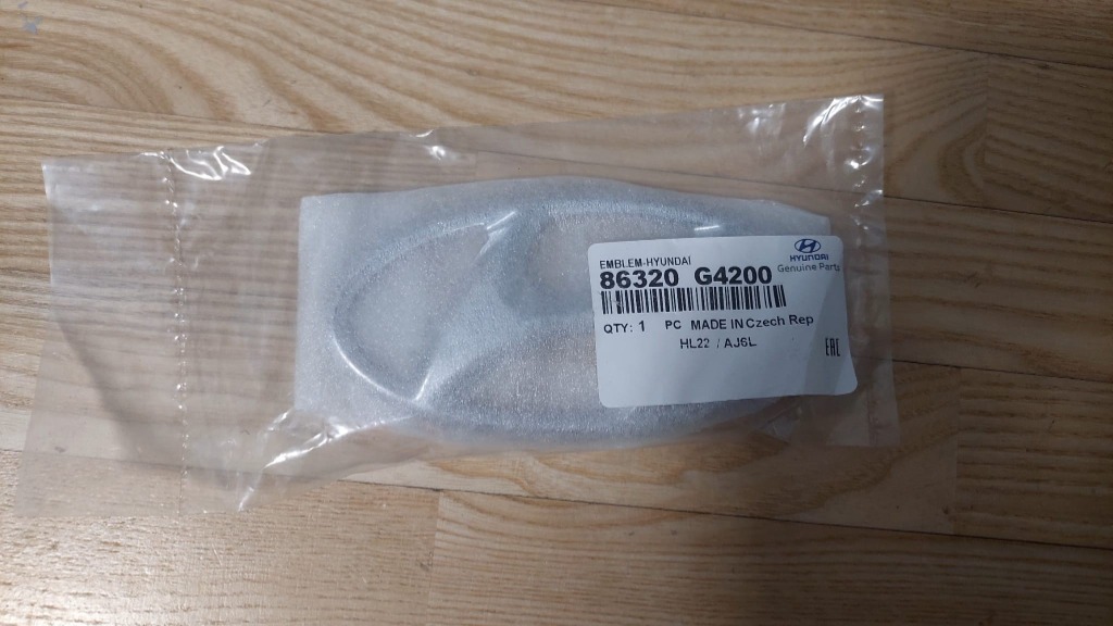 HYUNDAI I30 3 17- EMBLEMAT, LOGO, ЗНАЧОК КРИШКИ ЗАДНЬОЇ 86320 G4200 