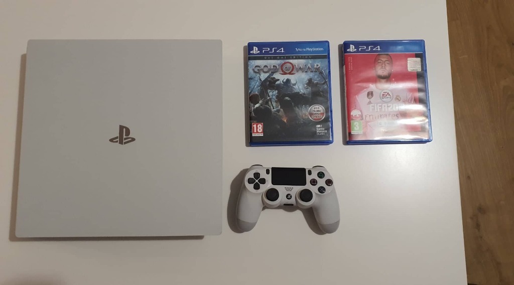 SONY PLAYSTATION 4 PRO GLACIER WHITE 4K 1TB + GRY! Warszawa