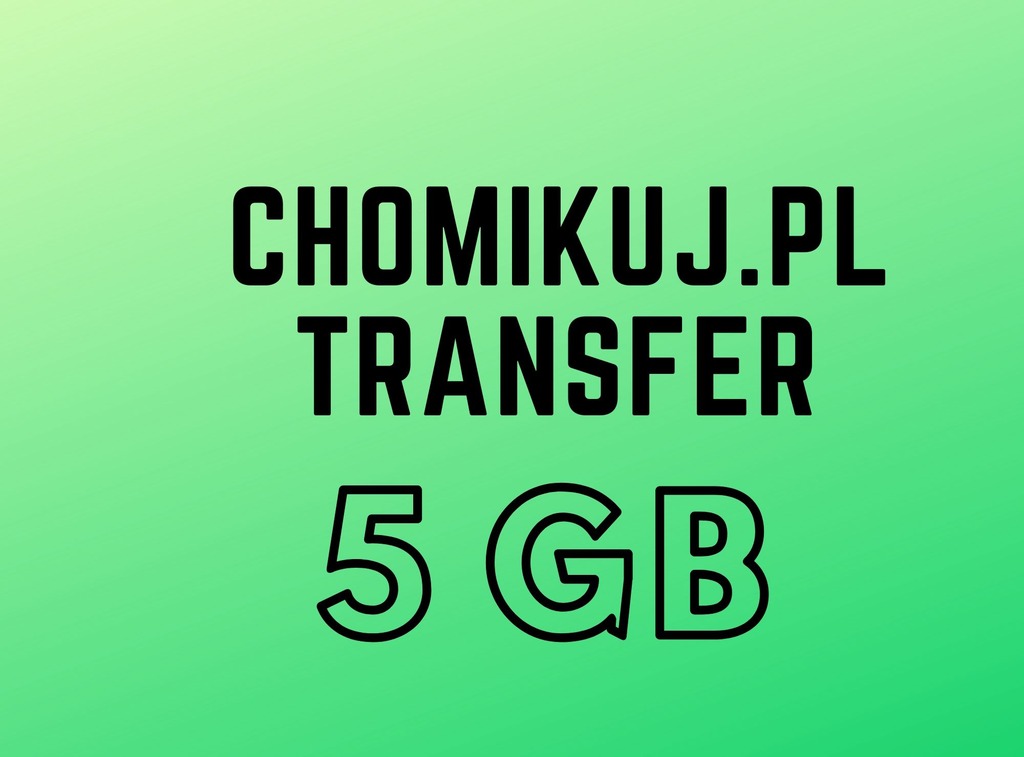 Chomikuj 5gb Kod Sms Transfer Bezterminowy Kup Teraz Za 7 97 Zl Szczecin Allegro Lokalnie
