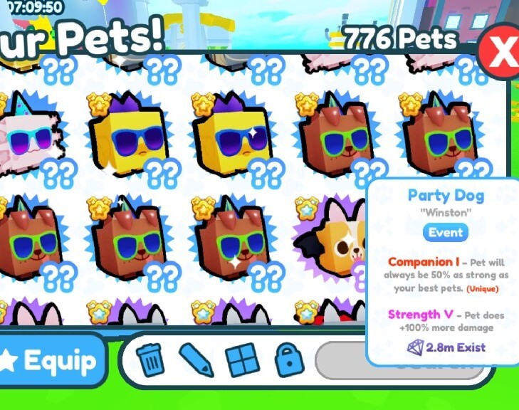 Ceny Petów W Pet Simulator X PARTY DOG EXCLUSIVE PET SIMULATOR X | Ciechocinek | Kup teraz na