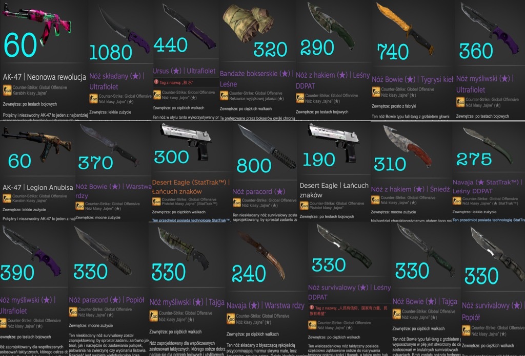 Drop ze skrzynek w CS:GO