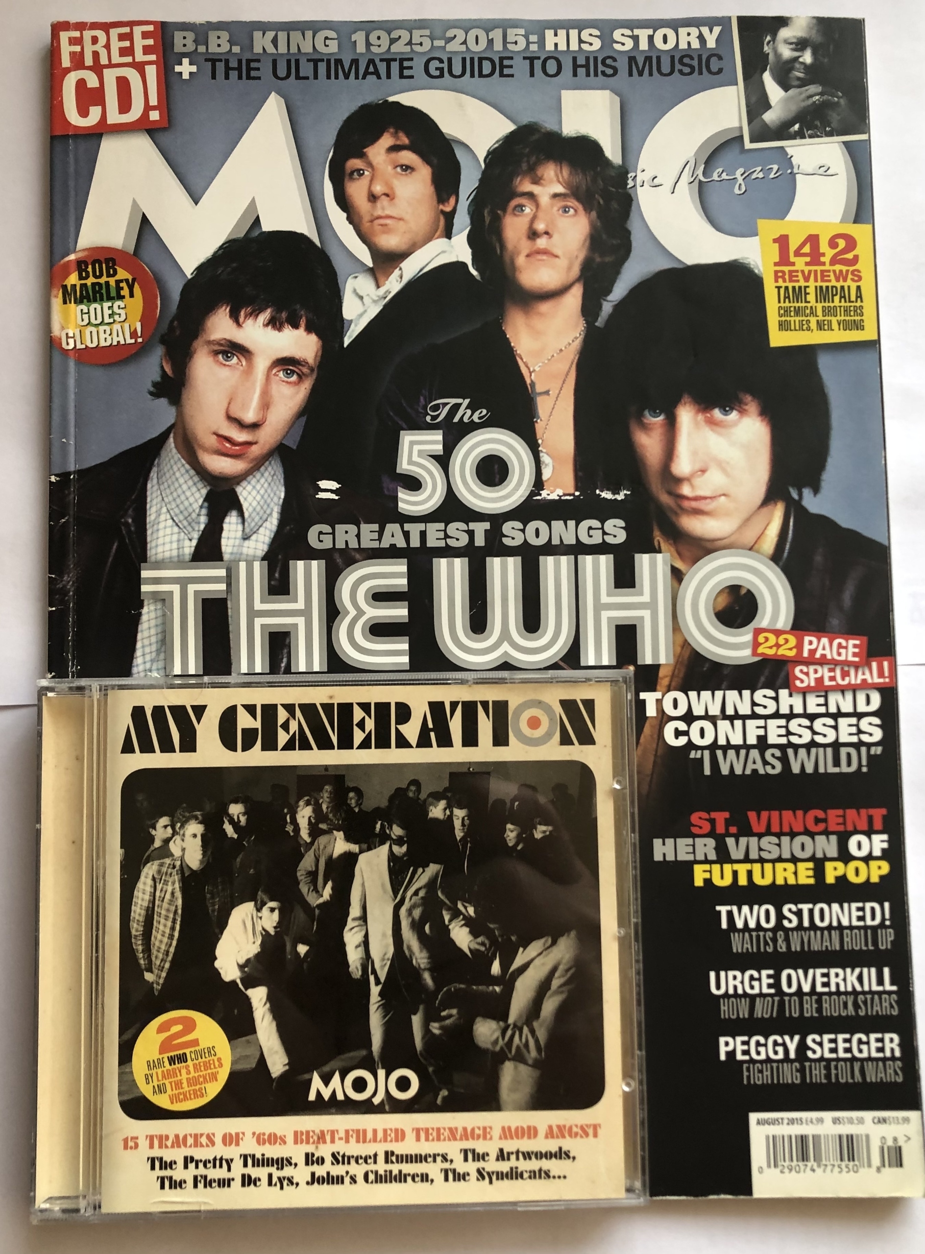 MOJO 8/2015 The Who, BB King, Urge Overkill, Watts Warszawa Kup