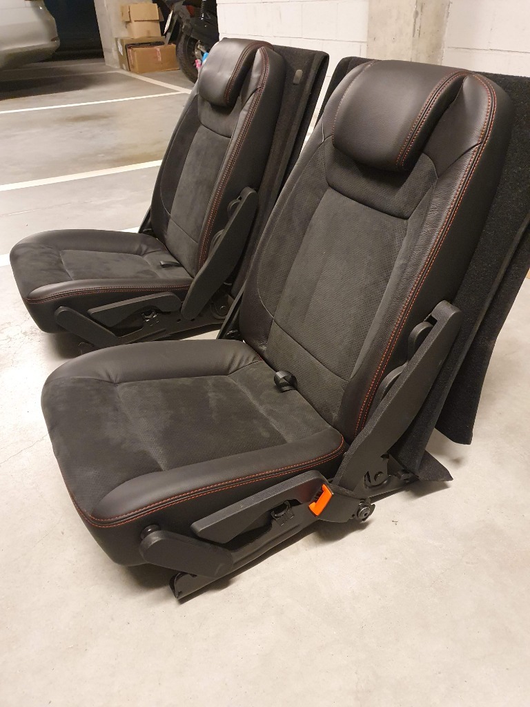 Fotele 3 rząd Ford SMax Galaxy Alcantara Skóra Kup