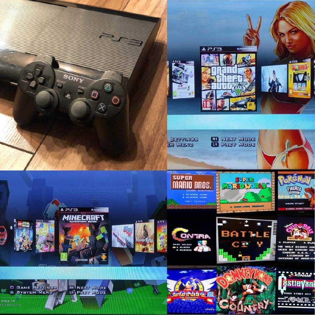 PS3 Super slim zestaw HEN PS2 PS1 NES itp Starachowice Licytacja na