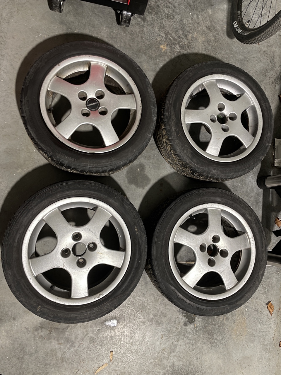 ДИСКИ BORBET KBA 44682 15X7 ШИНИ UNIROYAL ЛІТНІ RAINSPORT 