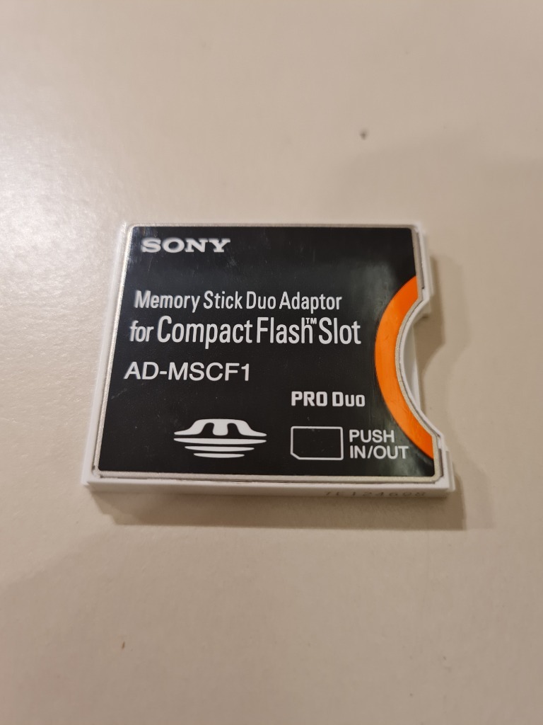 ADAPTER CompactFlash NA KARTY MS SONY ADMSCF1 Niepołomice Kup