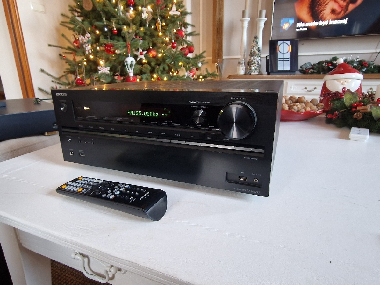 Onkyo TXNR727 amplituner wifi bluetooth pilot Kłodnica Kup teraz