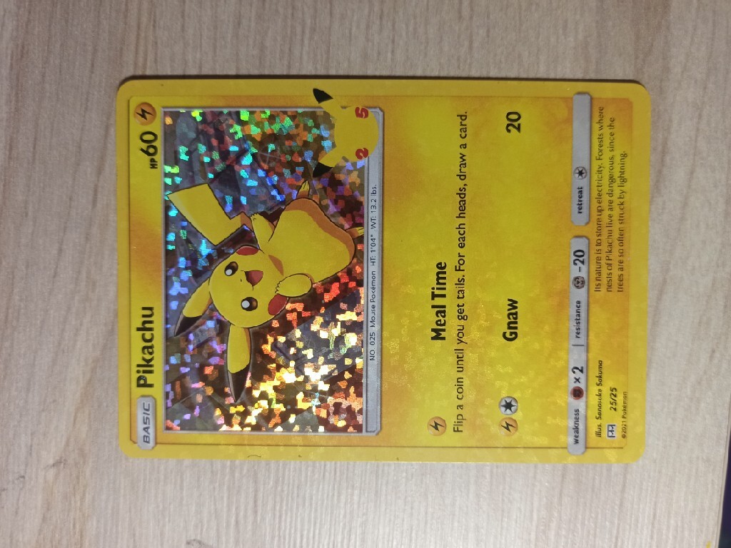 Pikachu HOLO 25 McDonalds Najrzadsza karta Łazy Kup teraz na