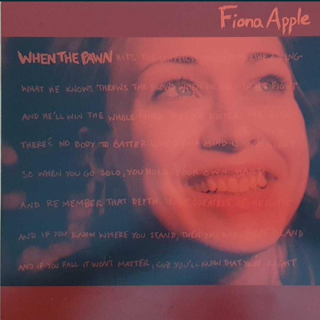 Fiona Apple When The Pawn Flat Promo 12"x12" Warszawa Kup teraz