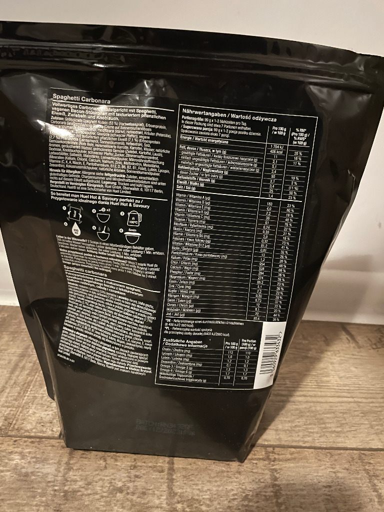 Huel Hot and Savoury Spaghetti Carbonara Kraków Kup teraz na