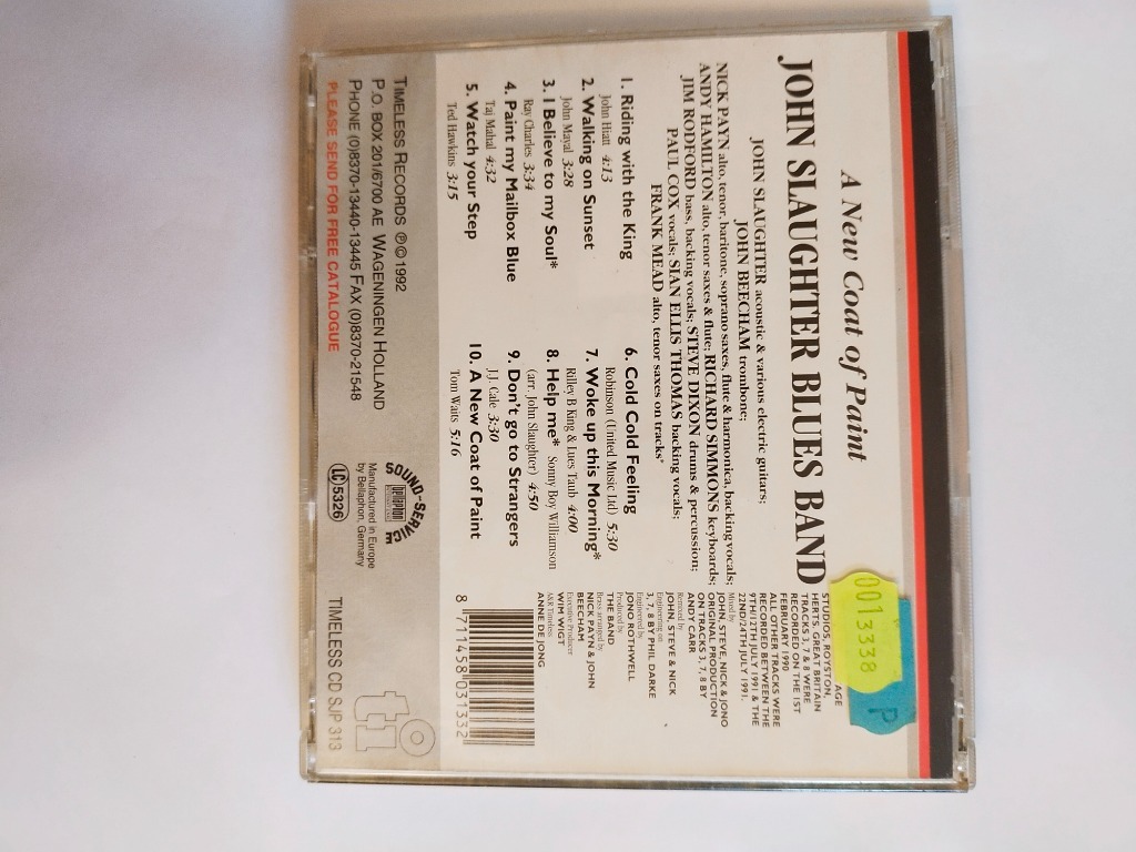 CD THE JOHN SLAUGHTER BLUES BAND Anew coat ofpaint Wrocław Licytacja na Allegro Lokalnie