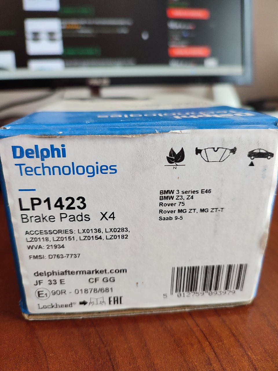КОЛОДКИ ГАЛЬМІВНЕ LP1423 DELPHI 