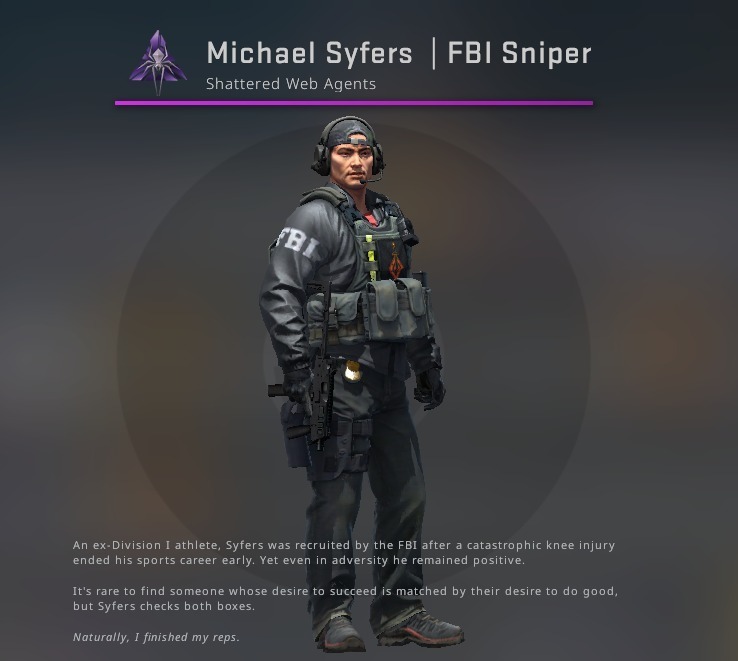 CS:GO Counter Strike Michael Syfers | Snajper FBI | WEJHEROWO | Kup