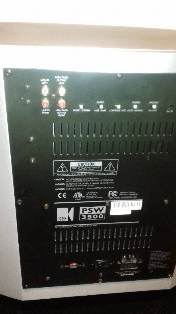 kef Subwoofer aktywny PSW 3500 olza Kup teraz na Allegro Lokalnie