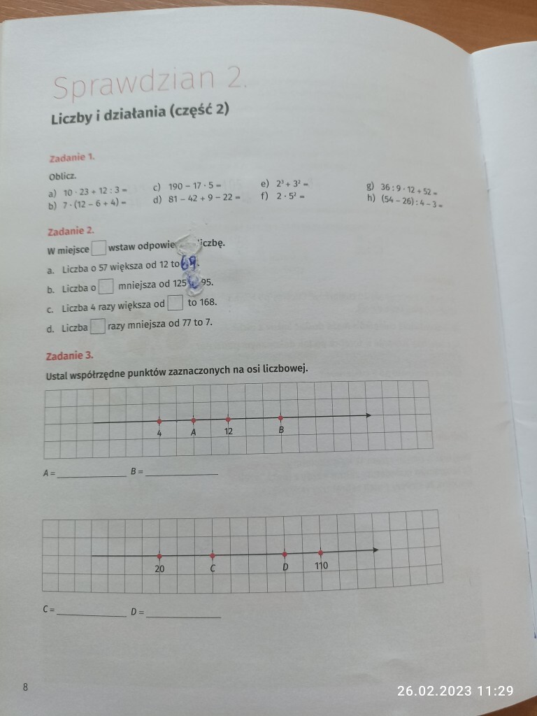 Matematyka Z Plusem Klasa 4 Sprawdziany