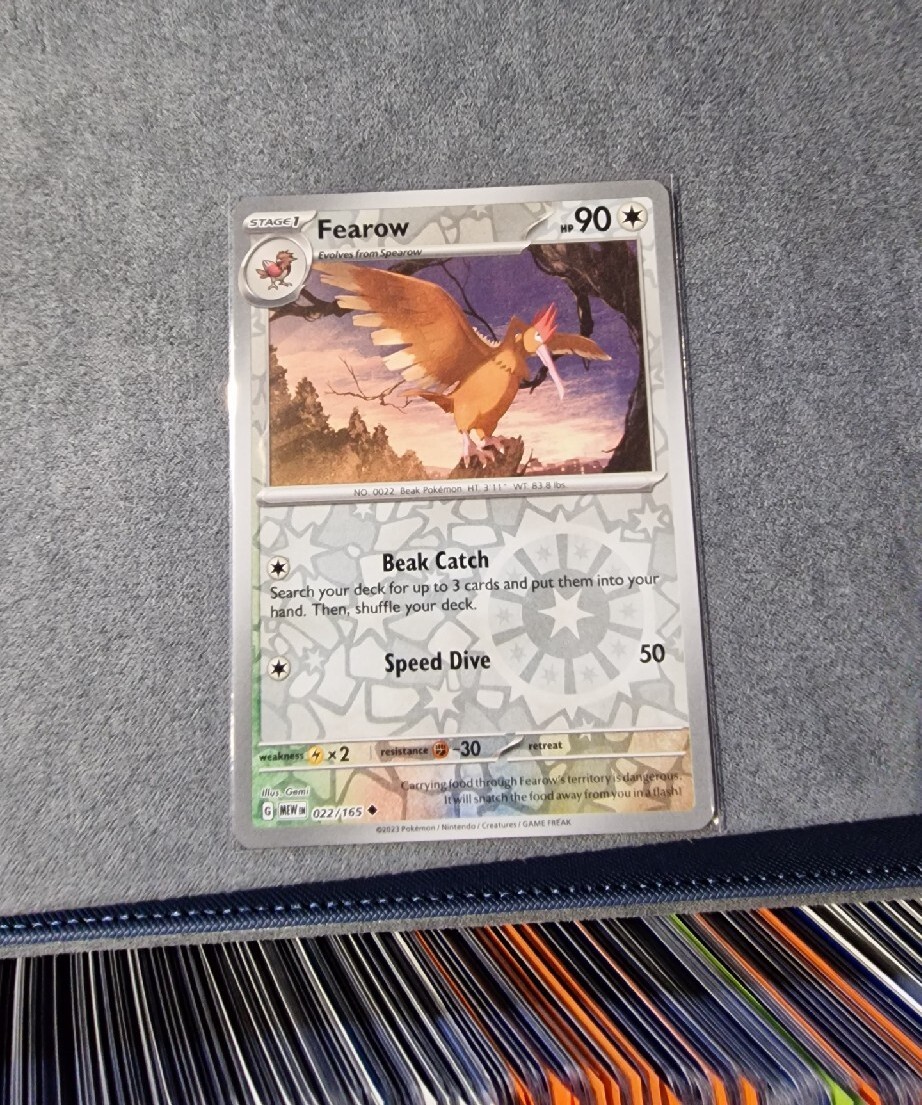 Fearow 022/165 karta holo reverse pokemon 151 mew Gdańsk Kup teraz