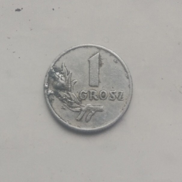 Moneta 1 gr z1949 r | Ząbkowice Śląskie | Licytacja na Allegro Lokalnie