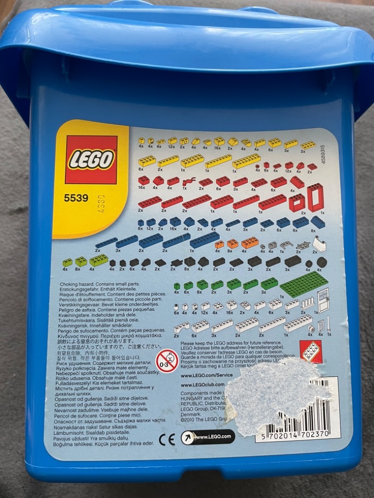 Wiaderko z Lego 5539 4+ Zabrze | Kup teraz na Lokalnie