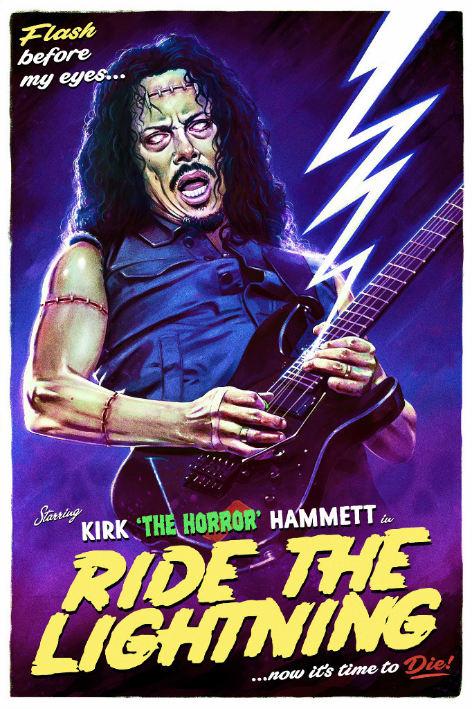 Metallica Kirk Hammett Ride The Lightning plakat Łódź Kup teraz na Allegro Lokalnie