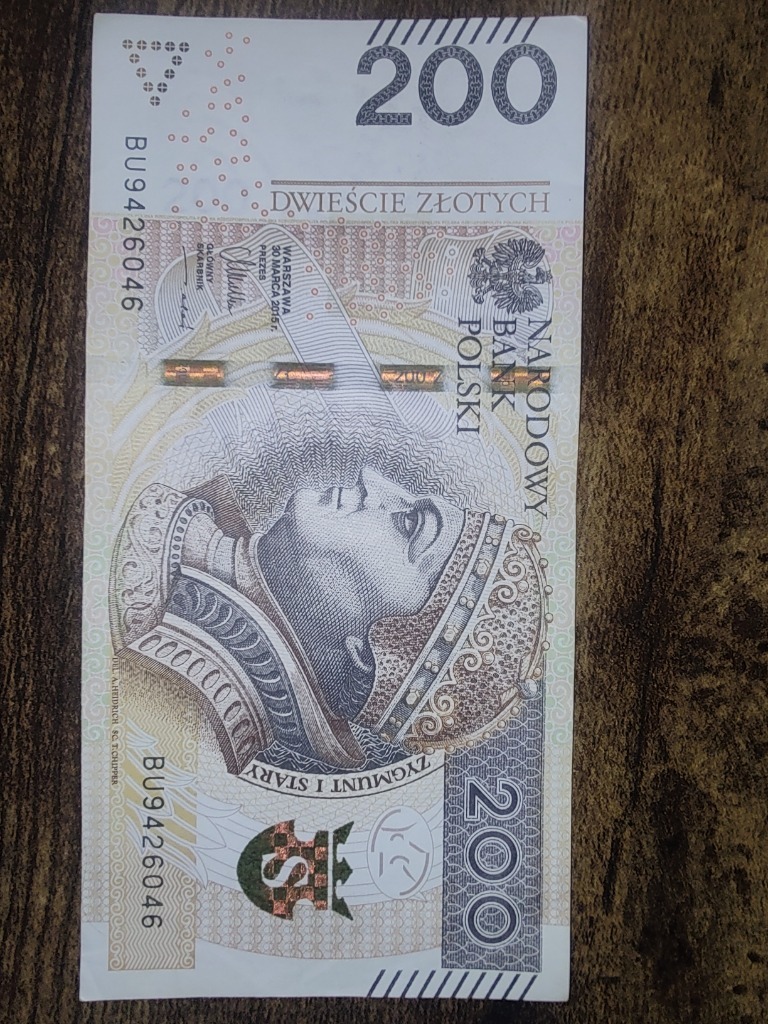 Banknot 200 zł seria BU | wałbrzych | Kup teraz na Allegro Lokalnie