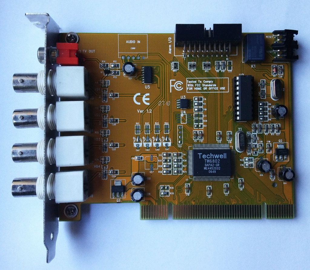 Karta CCTV Techwell TW6802 monitoring 4 kanały | Wrocław | Kup teraz na ...