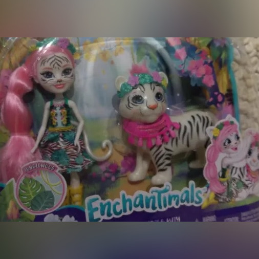 Enchantimals biały tygrys unikat Tidley tiger | Recz | Kup teraz na ...