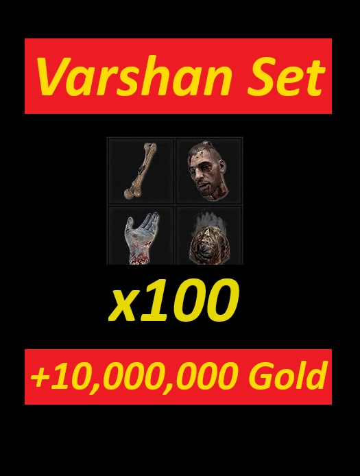 Diablo 4 Varshan Boss x100 Zestaw Mats Sezon Head + Hand + Heart + Femur Zamość Kup teraz na