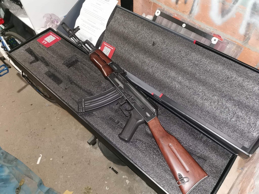 Ak74 asg AKS 201a Air soft gun metal drewno bbs Brzeg Dolny Kup