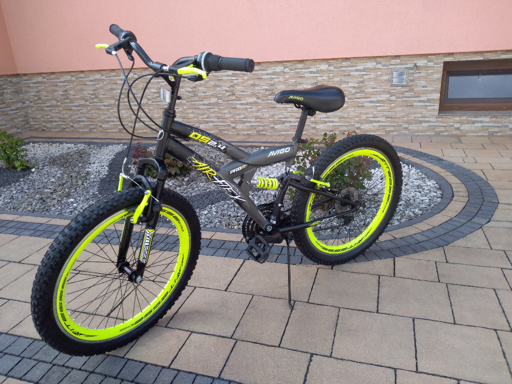 avigo air flex dual suspension bike 24