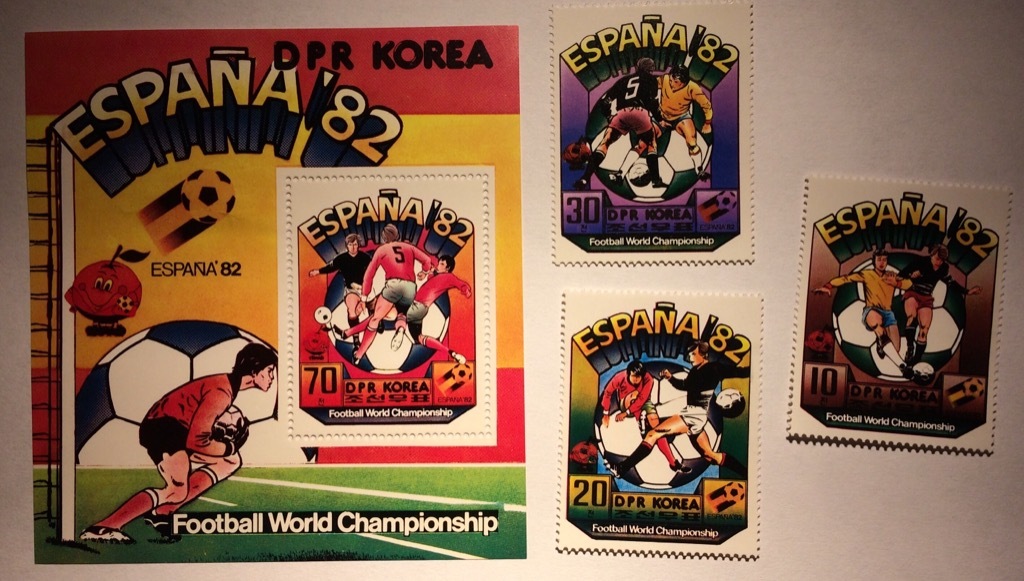 Znaczki Korea Polnocna pilka nozna mundial Espana | Rybnik | Kup teraz