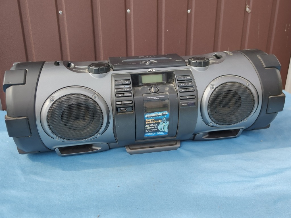JVC RVNB70B Boombox iPod usb aux cd radio Świdwin Licytacja na