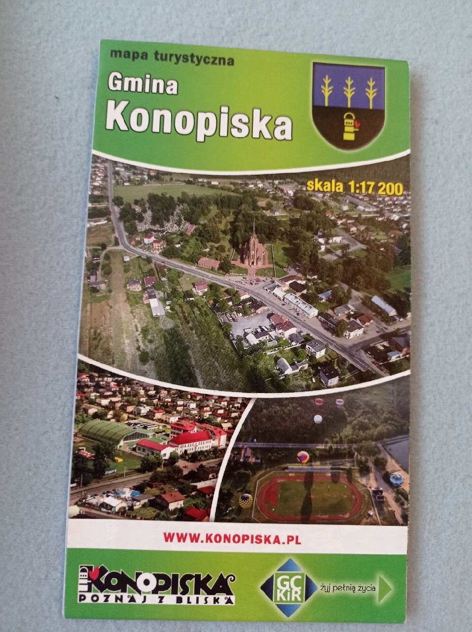 Gmina Konopiska mapa Ostrowiec Świętokrzyski Kup teraz na Allegro