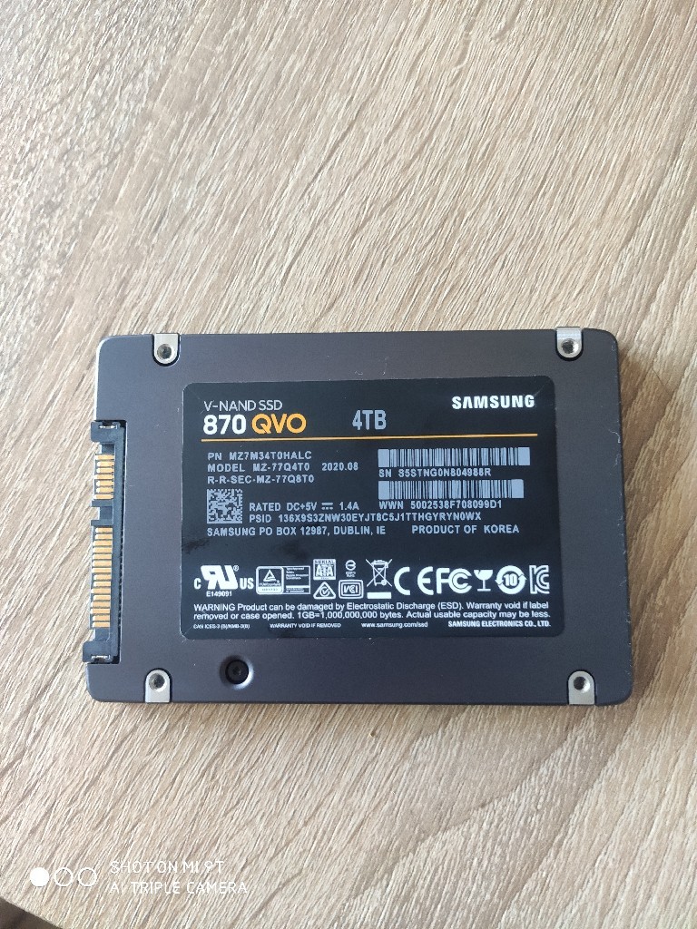 Dysk Ssd Samsung 870 Qvo 4 Tb Nowy Poznan Kup Teraz Na Allegro Lokalnie