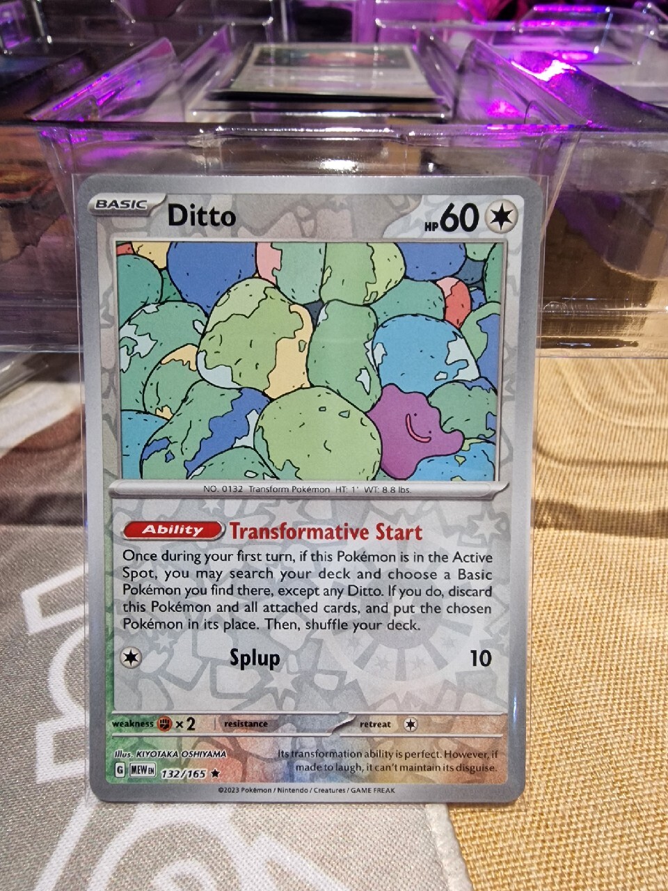 Ditto 132/165 karta holo reverse pokemon 151 MEW Gdańsk Kup teraz