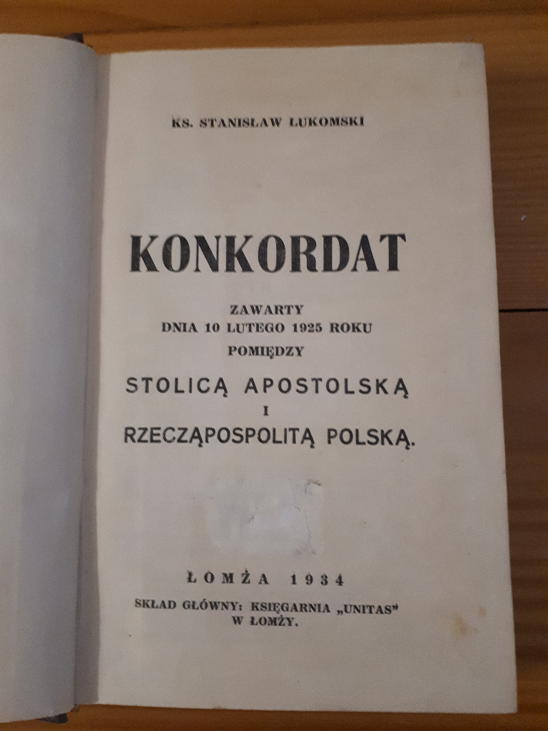 Konkordat Polska - Watykan 1927rok | Kielce | Kup teraz na Allegro Lokalnie