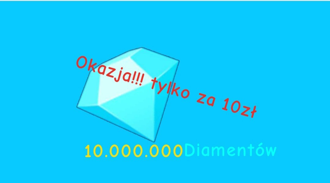 Zdjęcie oferty: Diamenty 10 000 000 Pet simulator X