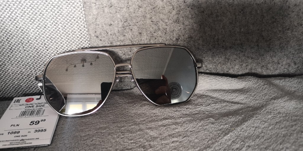 Zdjęcie oferty: Duże aluminiowe okulary Reserved damskie. 