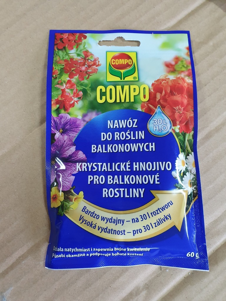 Кристаллическое удобрение для балконов 60гр Compo