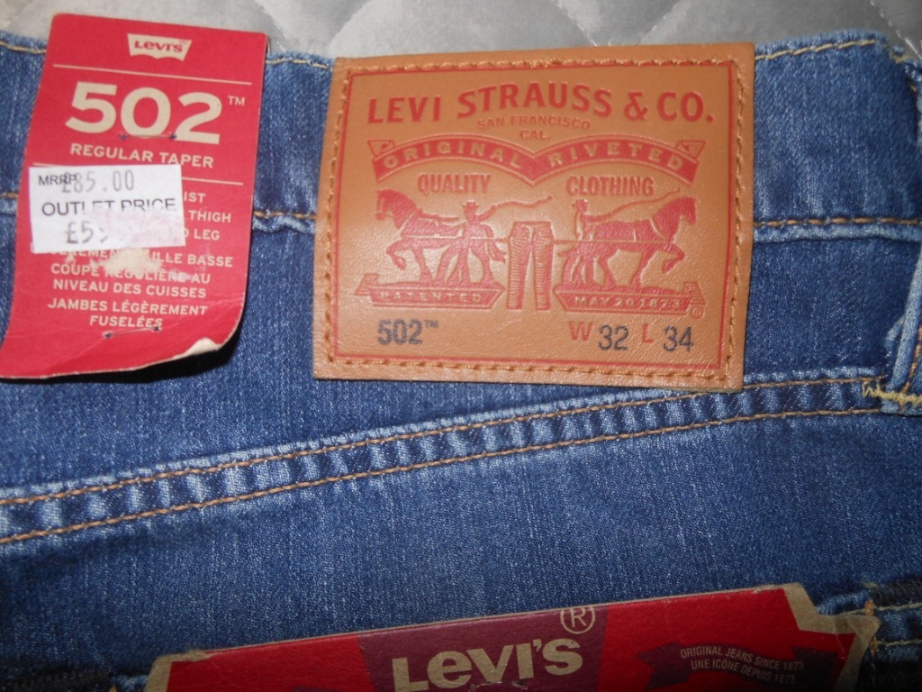 Spodnie Jeansowe LEVIS 502 32x34 nowe z metkami | Ostrołęka | Licytacja na  Allegro Lokalnie