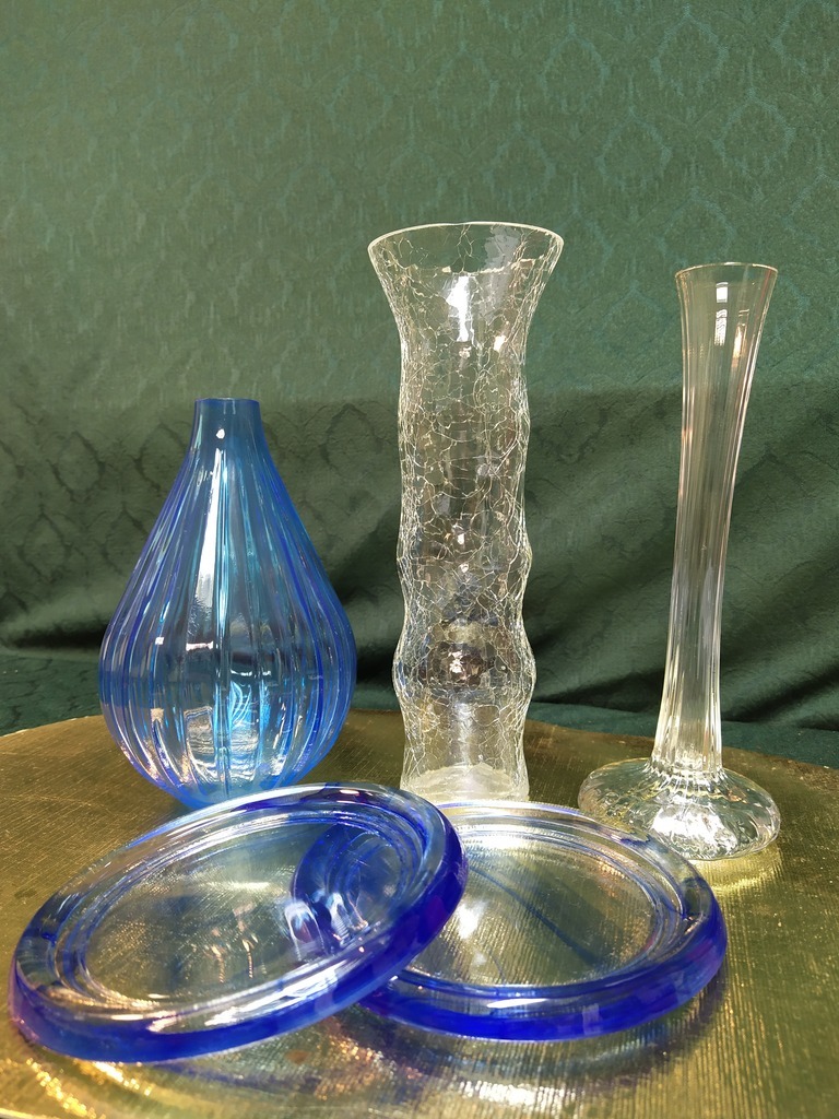 Licytacja - Wazony szklane - PRL lata 70-80` - Warszawa - Allegro Lokalnie