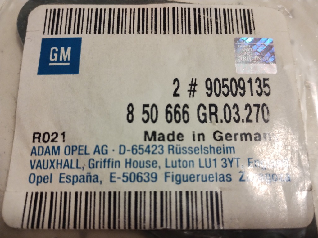 USZCZELKA, КОЛЕКТОР ВПУСКНИЙ OPEL OMEGA B OE 850666 90509135 - 2 ШТ 