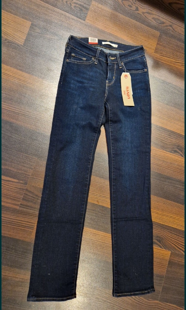 Levi's 714 straight mid rise jeans deals