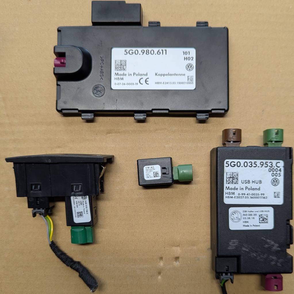 РІЗНІ МОДУЛІ VW: 5G0980611, 5G0035953, 5Q0035726, 5Q0035726E 